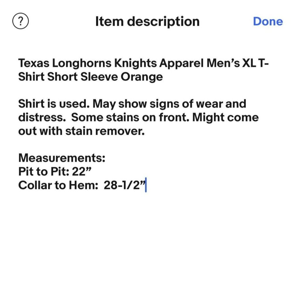 Texas Longhorns Knights Apparel Men’s XL T-Shirt Short Sleeve Orange - Picture 11 of 11